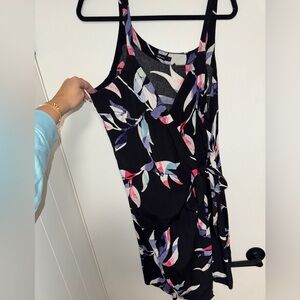 Reitmans Black and White Floral Dress